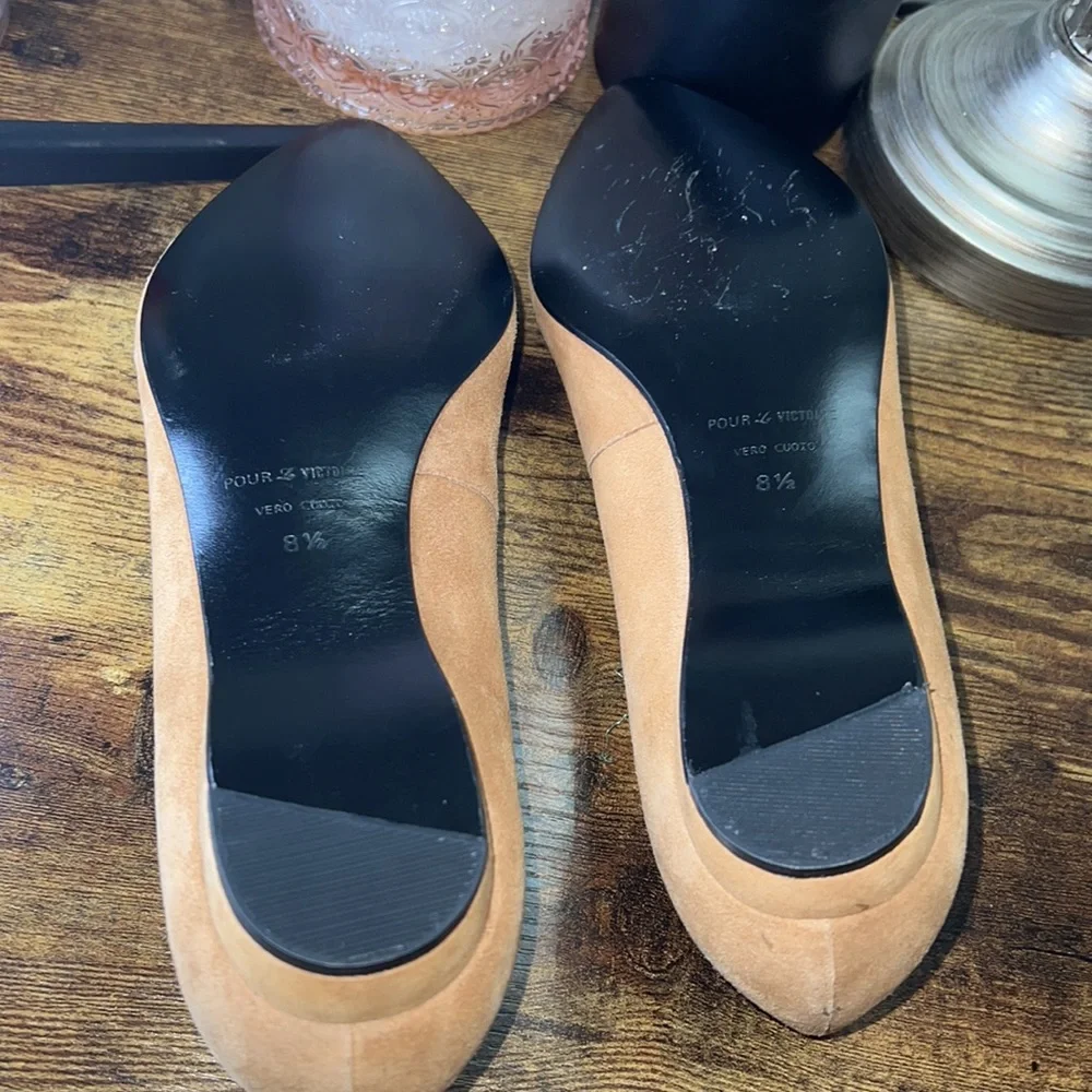 Women’s Pour La Victoire Loafers Carmel and Yellow 8.5 - Picture 4 of 6